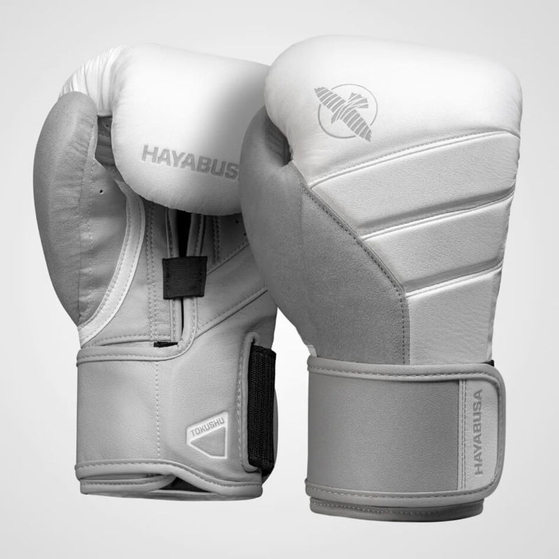Hayabusa T3 Boxhandschuhe - Weiß / Grau