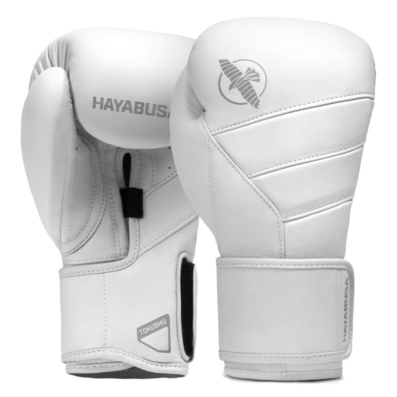 Hayabusa T3 Kanpeki Boxhandschuhe - Leder - Arktisch Weiß