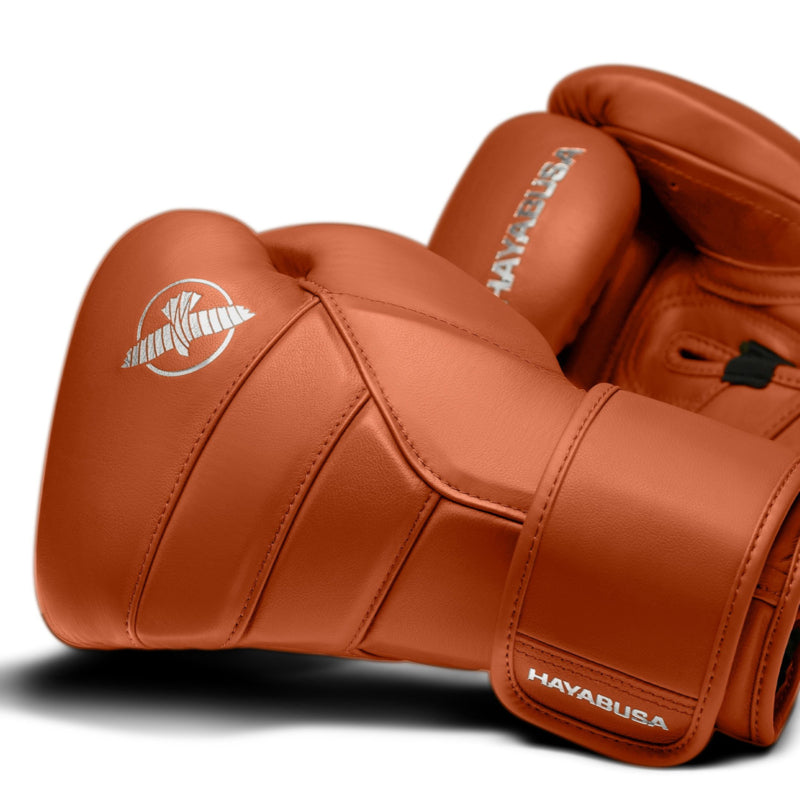 Hayabusa T3 Kanpeki Boxhandschuhe - Leder - Lehm Orange