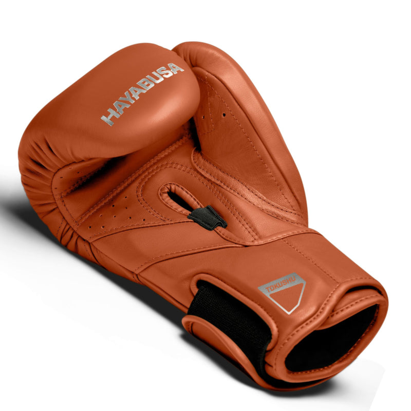 Hayabusa T3 Kanpeki Boxhandschuhe - Leder - Lehm Orange
