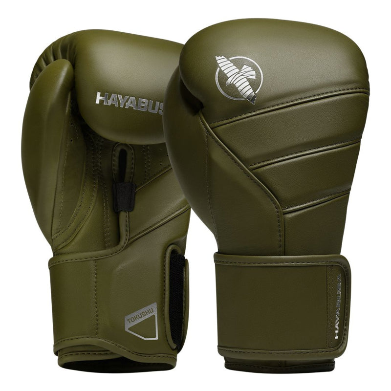 Hayabusa T3 Kanpeki Boxhandschuhe - Leder - Olivgrün