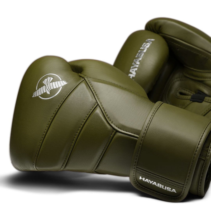 Hayabusa T3 Kanpeki Boxhandschuhe - Leder - Olivgrün