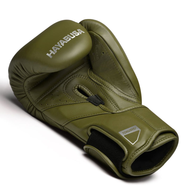 Hayabusa T3 Kanpeki Boxhandschuhe - Leder - Olivgrün