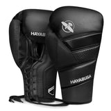 Hayabusa T3 Schnür-Boxhandschuhe - Schwarz