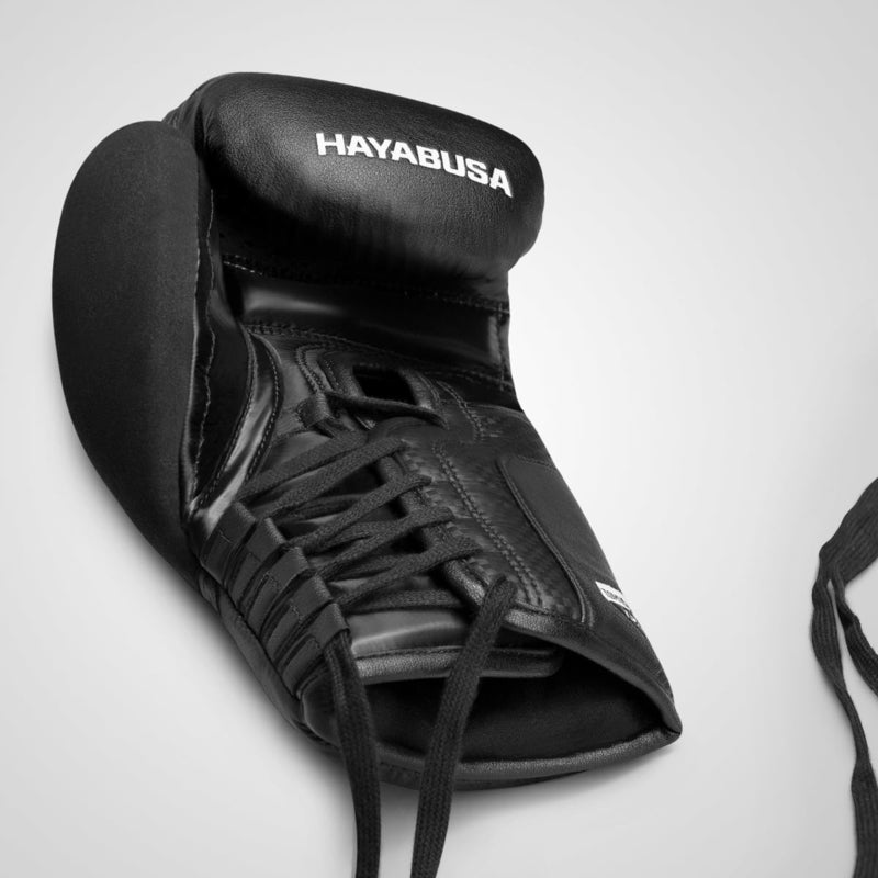 Hayabusa T3 Schnür-Boxhandschuhe - Schwarz