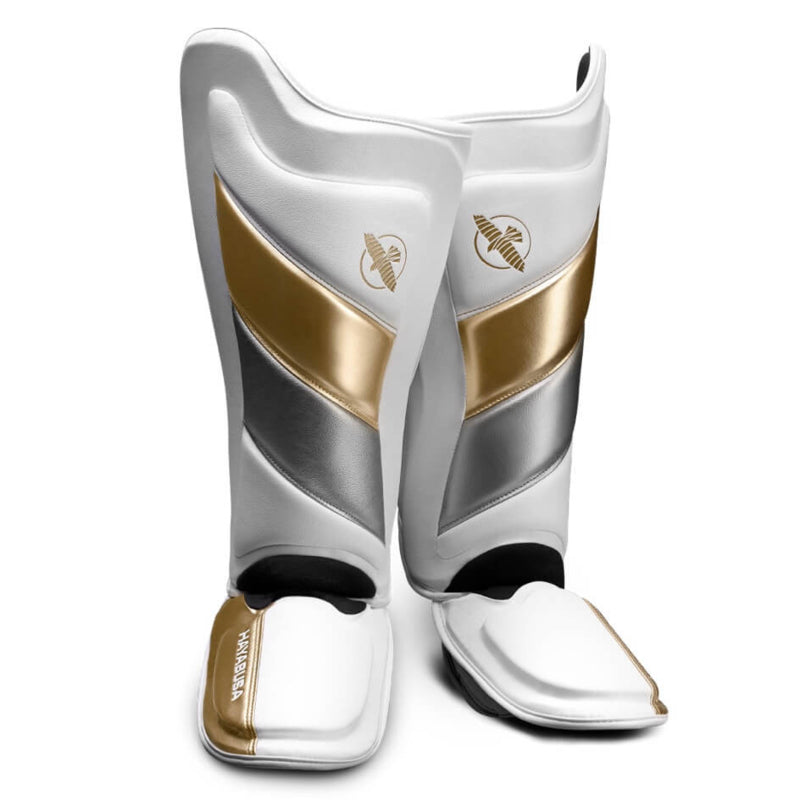 Hayabusa T3 Striking Schienbeinschoner - Weiß / Gold