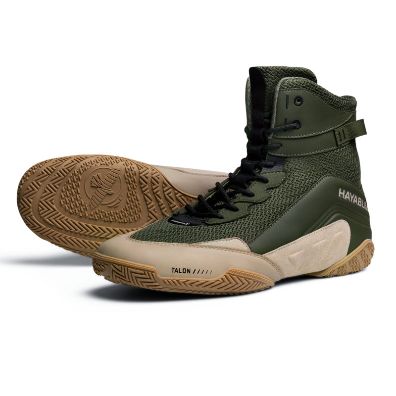 Hayabusa Talon Boxschuhe - Unisex - Grün/Braun