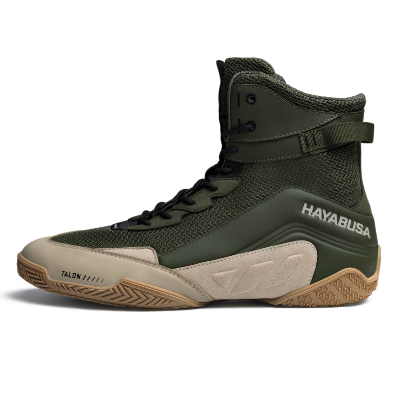 Hayabusa Talon Boxschuhe - Unisex - Grün/Braun