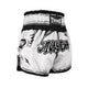 Twins Special TBTL Comic Muay Thai Shorts – Weiß/Schwarz