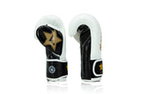 Booster X Fairtex Boxhandschuhe - BG V2 - Echtes Leder - Weiß / Schwarz / Gold