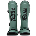 Booster X Fairtex Schienbeinschoner - FXB SG - Grün / Schwarz