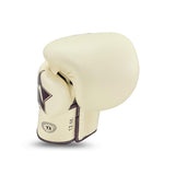 Booster X Fairtex Boxhandschuhe - BG V2 - Echtes Leder - Beige / Dunkelrot