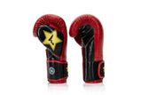 Booster X Fairtex Boxhandschuhe - BG V2 - Echtes Leder - Rot / Schwarz / Gold