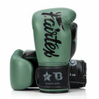 Booster X Fairtex Boxhandschuhe - BG V2 - Echtes Leder - Dunkelgrün / Schwarz