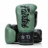 Booster X Fairtex Boxhandschuhe - BG V2 - Echtes Leder - Dunkelgrün / Schwarz
