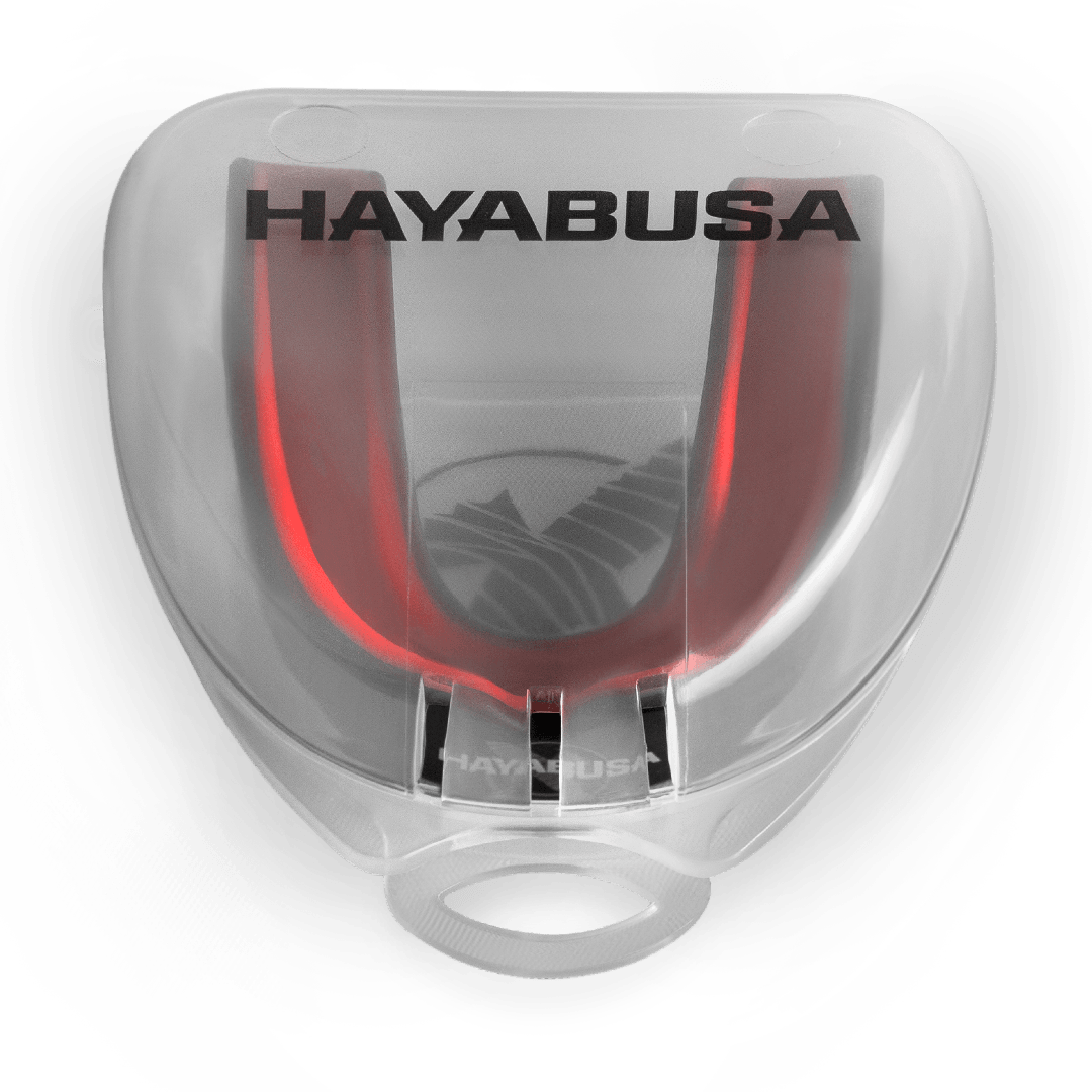 Hayabusa Combat Zahnschutz - Adult - Schwarz / Rot