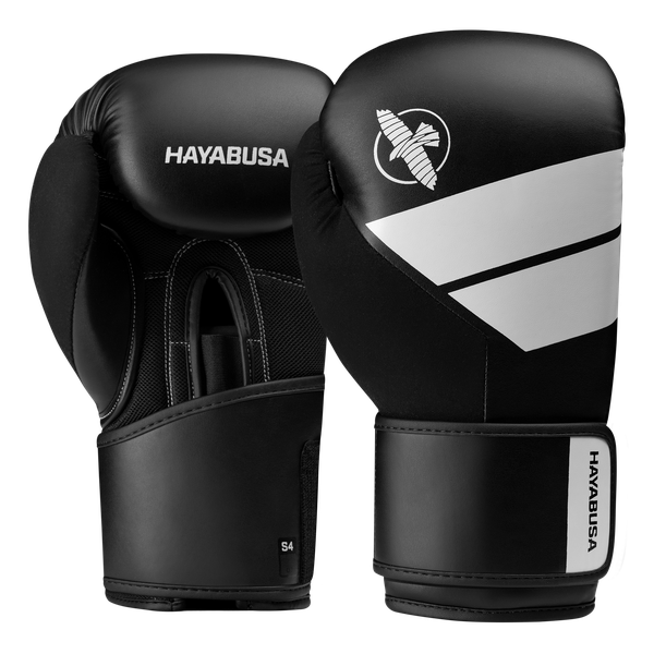 Hayabusa S4 Boxhandschuhe - Schwarz/Weiß
