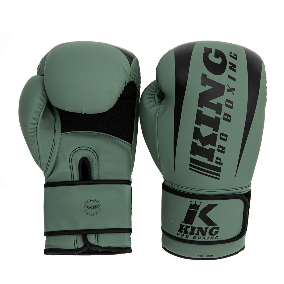 King Pro Boxing Boxhandschuhe - Revo - Olivgrün