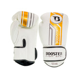 Booster Pro Range BGL V9 Boxhandschuhe - Echt Leder - weiß/gold