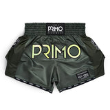 Primo Muay Thai Shorts - Hologramm-Serie - Valor Green - dunkelgrün