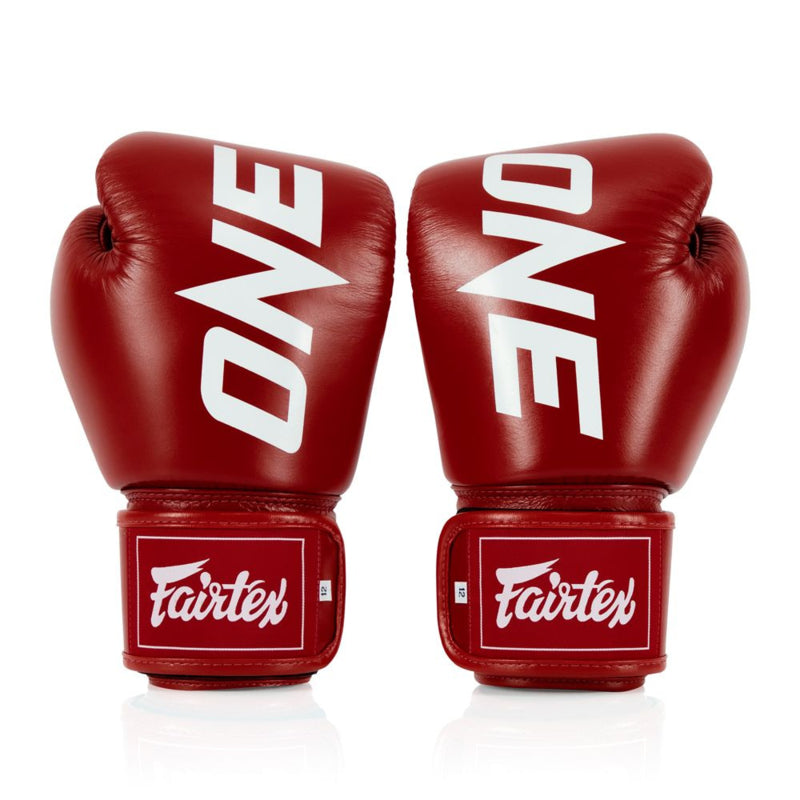 ONE Championship x Fairtex Boxhandschuhe - Leder - Rot