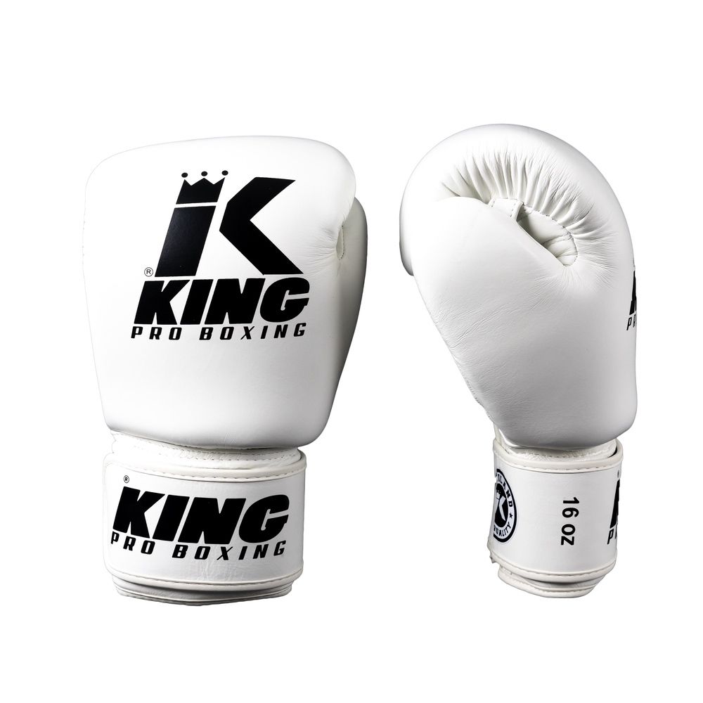 King Pro Boxing Boxhandschuhe - BGVL 3 - Weiß / Schwarz
