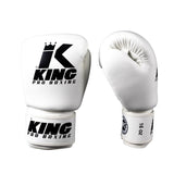King Pro Boxing Boxhandschuhe - BGVL 3 - Weiß / Schwarz