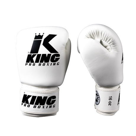 King Pro Boxing Boxhandschuhe - BGVL 3 - Weiß / Schwarz
