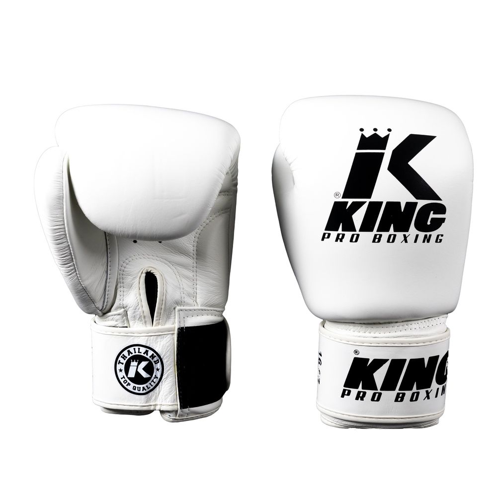 King Pro Boxing Boxhandschuhe - BGVL 3 - Weiß / Schwarz