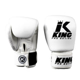King Pro Boxing Boxhandschuhe - BGVL 3 - Weiß / Schwarz
