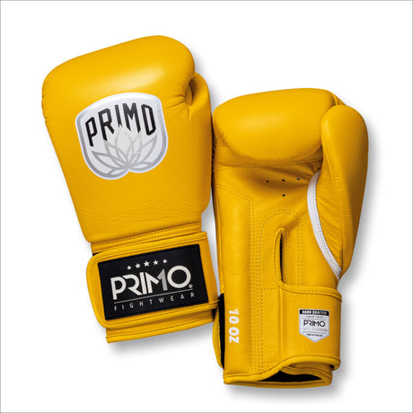 Primo Emblem 2.0 Shaolin Gelbe Boxhandschuhe - Echtes Leder - Gelb