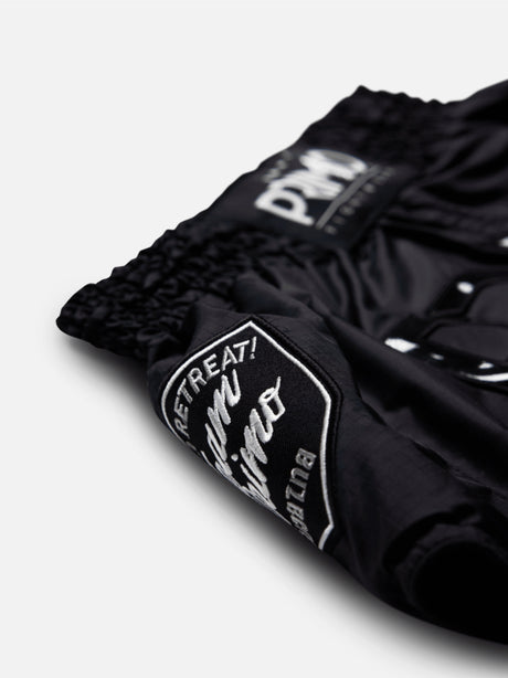 Primo Muay Thai Shorts - Super Nylon - Black Panther II - Schwarz