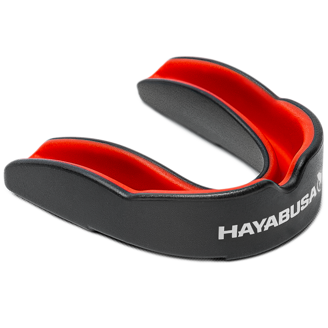 Hayabusa Combat Zahnschutz - Adult - Schwarz / Rot