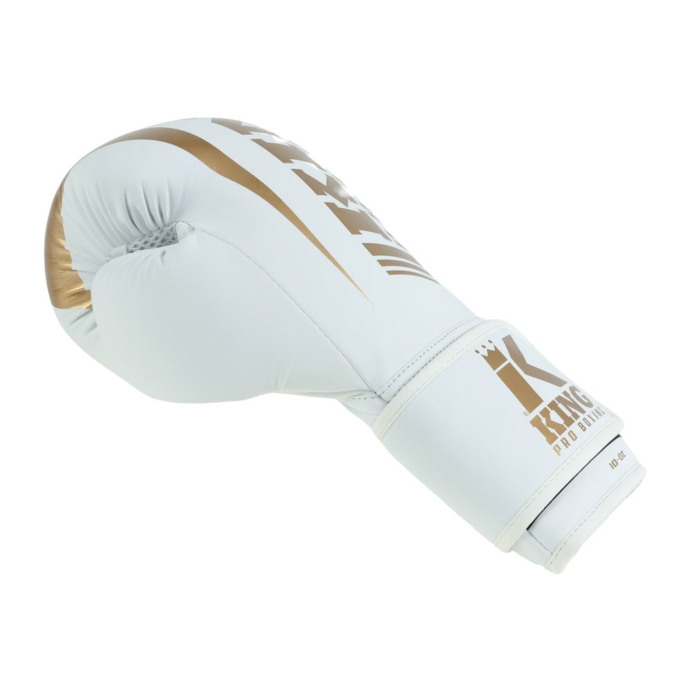 King Pro Boxing Bokshandschuhe - Revo 9 - Weiß/Gold