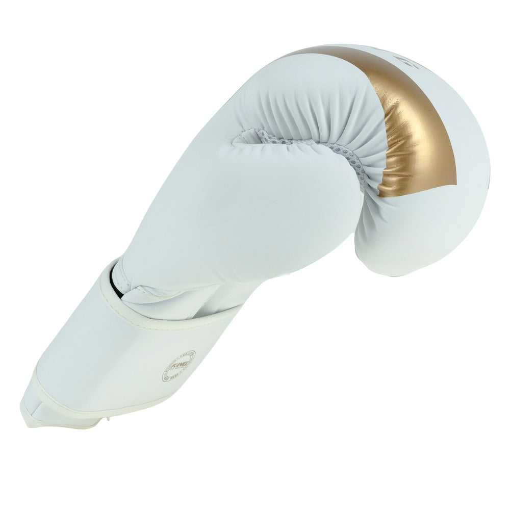 King Pro Boxing Bokshandschuhe - Revo 9 - Weiß/Gold
