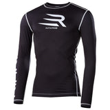 Rinkage Basis Langarm Rashguard - Schwarz