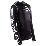 Rinkage Basis Langarm Rashguard - Schwarz