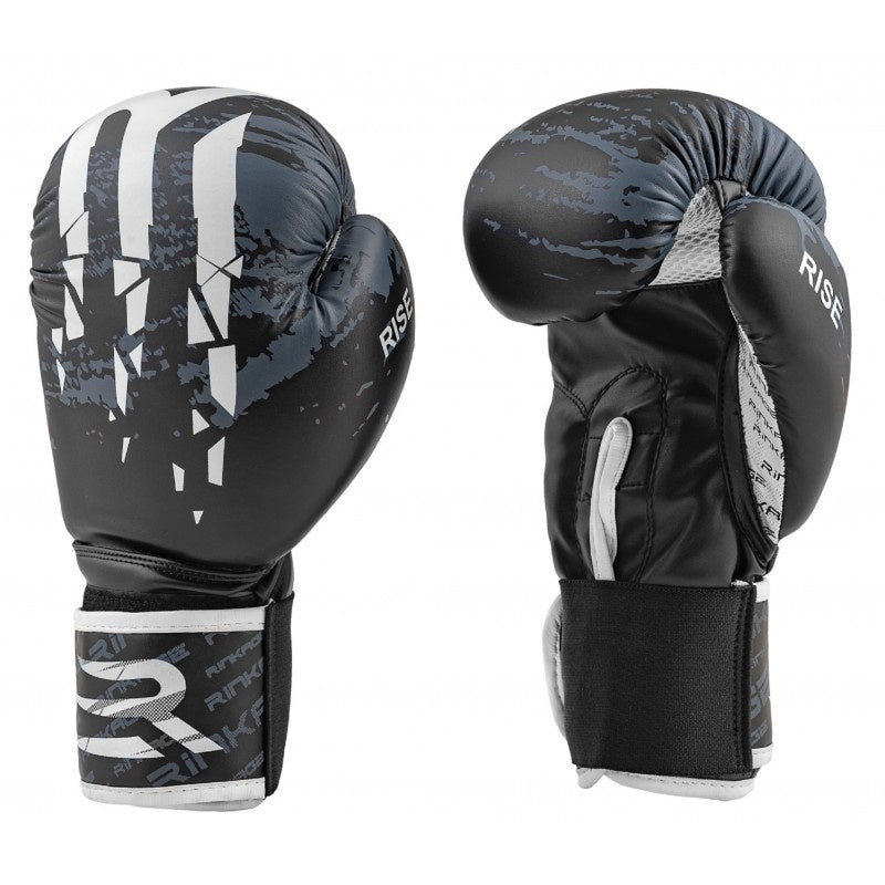 Rinkage Rise Boxhandschuhe für Kinder - Schwarz/Grau