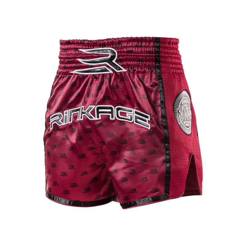 Rinkage Thai Stallion Muay Thai Short - Dunkelrot