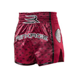 Rinkage Thai Stallion Muay Thai Short - Dunkelrot