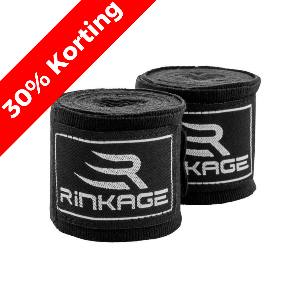 Rinkage Vanquish Handwraps - 450 cm - Schwarz
