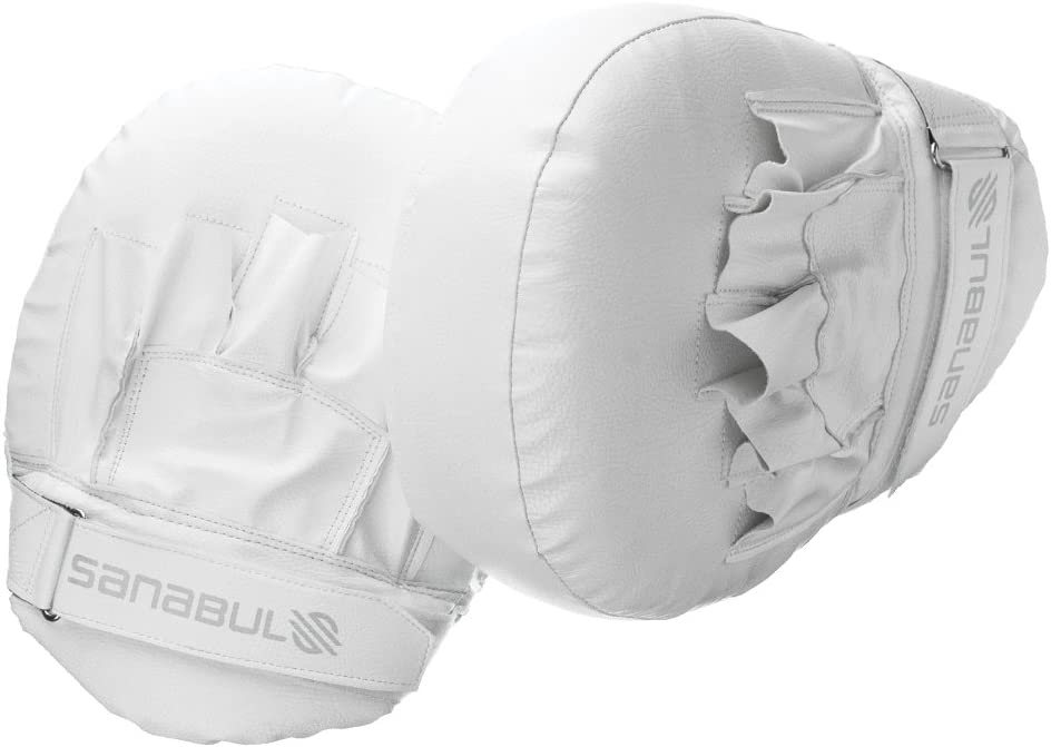 Sanabul Battle Forged Air Punch Mitts - Paar - Weiß