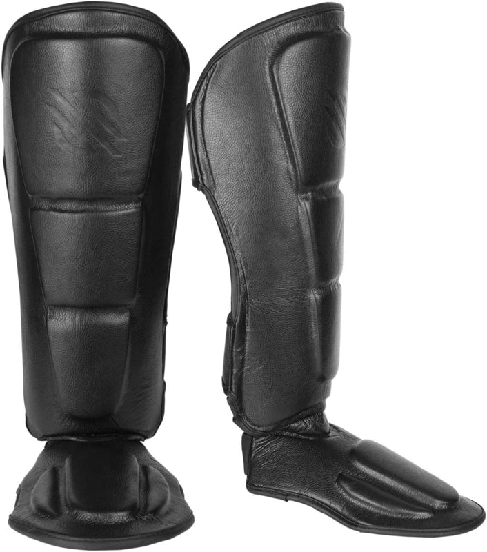 Sanabul Battle Forged Kickboxing Schienbeinschoner - Schwarz