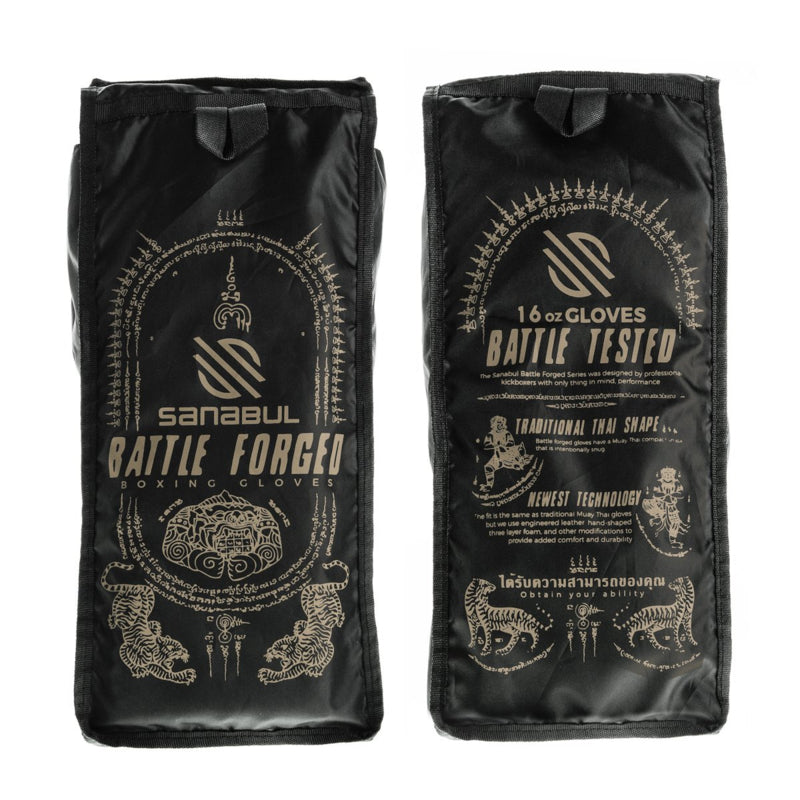Sanabul Battle Forged Muay Thai Boxhandschuhe - Schwarz
