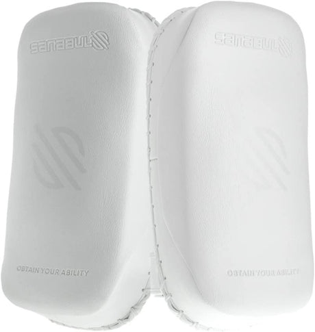 Sanabul Battle Forged Muay Thai Pads - Paar - Standardgröße - Weiß