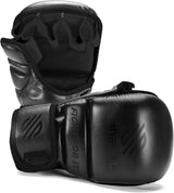 Sanabul Essential 7 oz MMA Hybrid Sparringhandschuhe - Schwarz