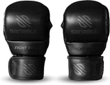 Sanabul Essential 7 oz MMA Hybrid Sparringhandschuhe - Schwarz