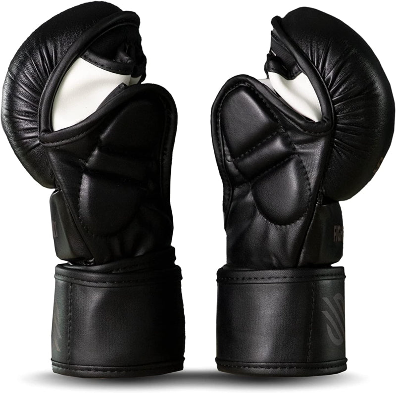 Sanabul Essential 7 oz MMA Hybrid Sparringhandschuhe - Schwarz