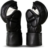 Sanabul Essential 7 oz MMA Hybrid Sparringhandschuhe - Schwarz