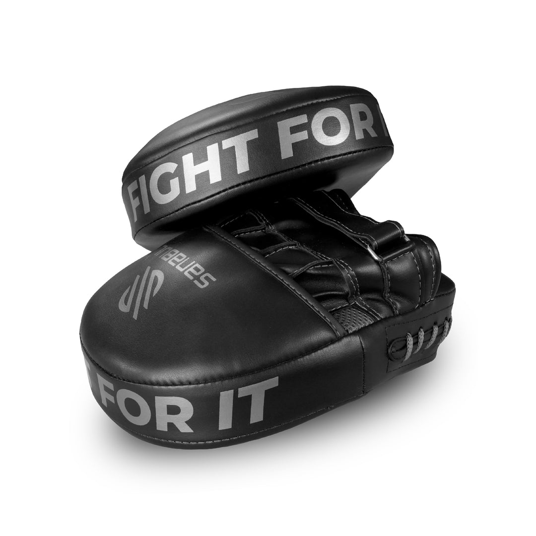 Sanabul Essential Curved Focus Mitts – Schwarz / Silber